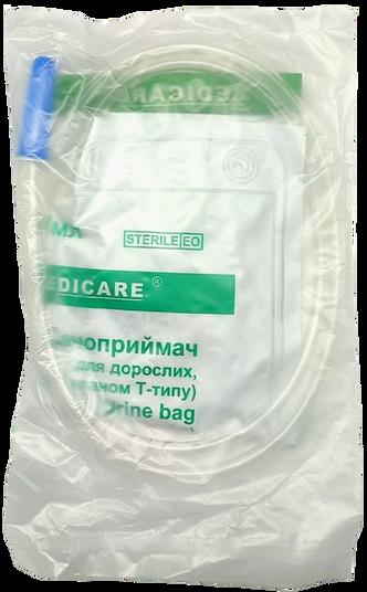 Сечоприймач “MEDICARE” (для дорослих, з клапаном Т-типу) (2л)